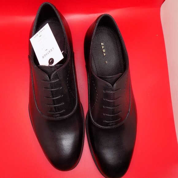 Zara Other - zara men leather lace up drerss shoes